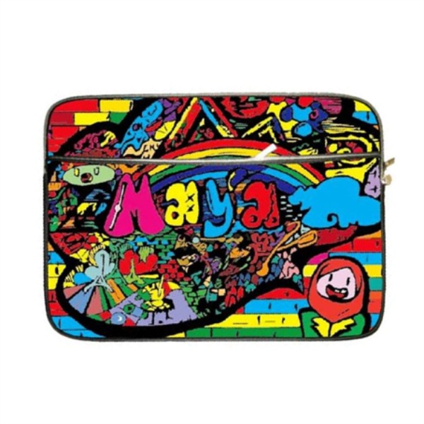 15.35" x 11.42" Sublimation Neoprene Laptop Sleeve w/Front Pocket Full Color