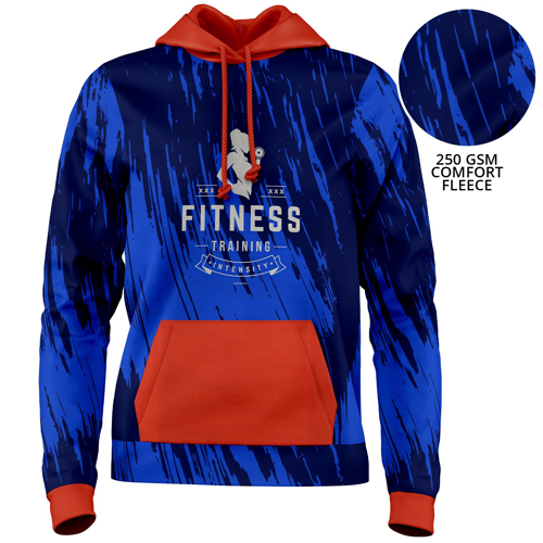 Women's 250 GSM Comfort Fleece Sublimation Pullover Hoodie w/ Pockets