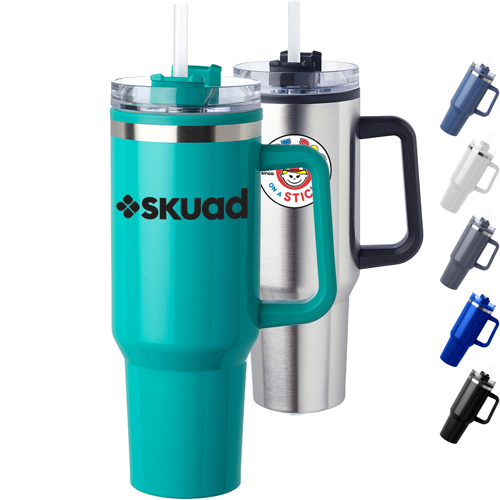 Premium 40 oz. Stainless Steel Hugo Travel Mugs w/ Custom Logo