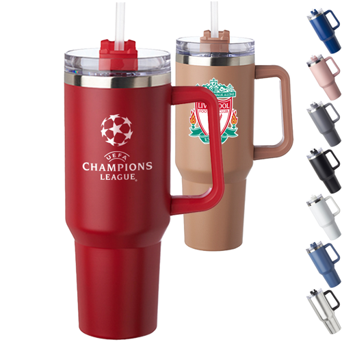 40 oz. Stainless Steel Travel Mugs w/ Handle