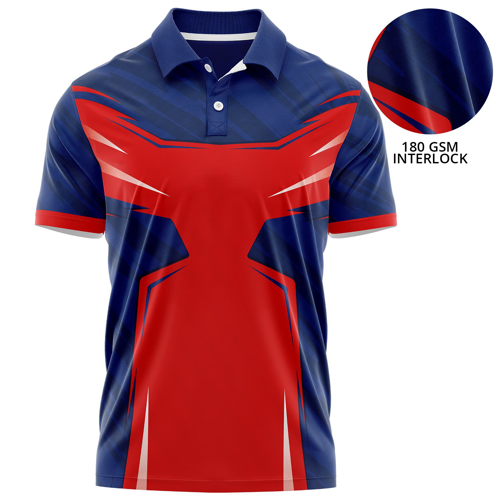 Unisex 180 GSM Poly Interlock Short Sleeve Polo Shirts w/ Full Color Logo