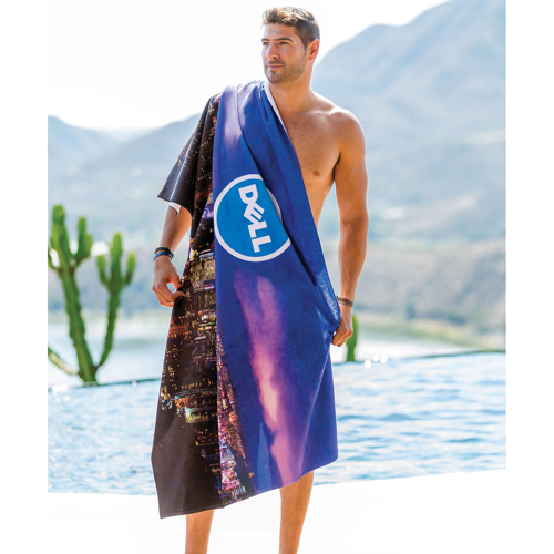 40"x 75" Sublimated Microfiber Sand Proof Beach Towels