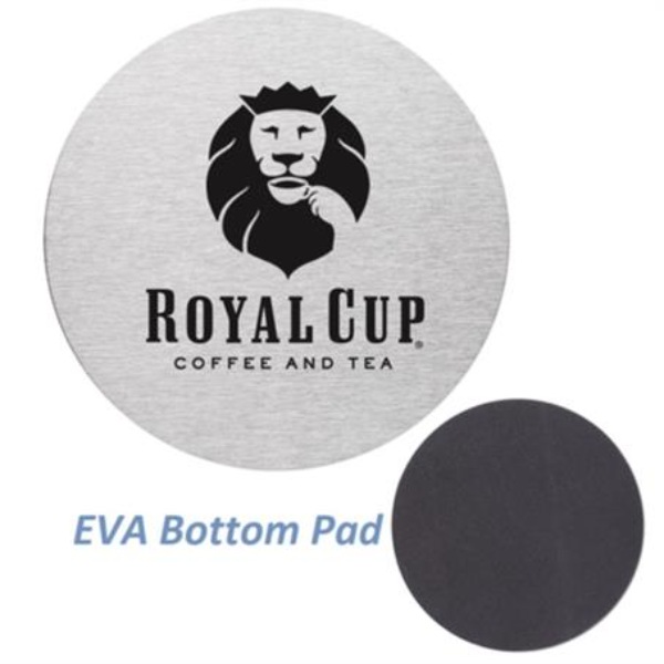 Round Slate Coaster w/ Custom Imprint & EVA Bottom Pad
