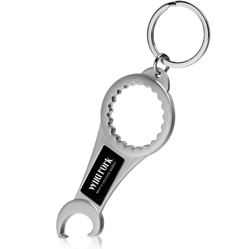 Bottle Opener Two In One Keychains w/ Custom Logo