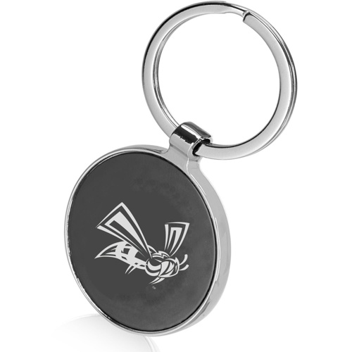 Black Round Keychains w/ Custom Logo