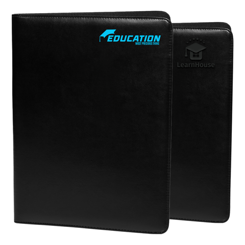 Smooth Leather Portfolio with Pen Loop & File pocket