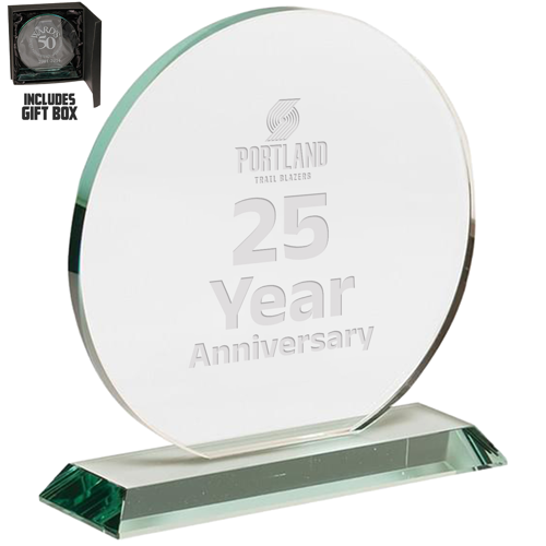 Round Jade Glass Awards