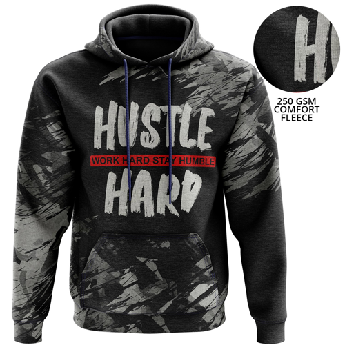 Unisex 250 GSM Comfort Fleece Sublimation Pullover Hoodies with Kangaroo pocket