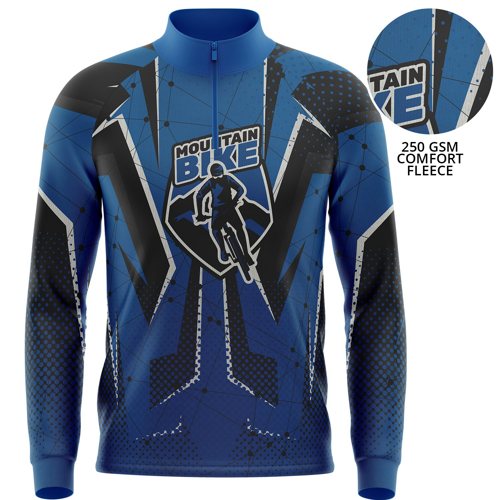 Unisex 250 GSM Comfort Fleece Quarter Zipper Sweatshirt w/ Custom Sublimation