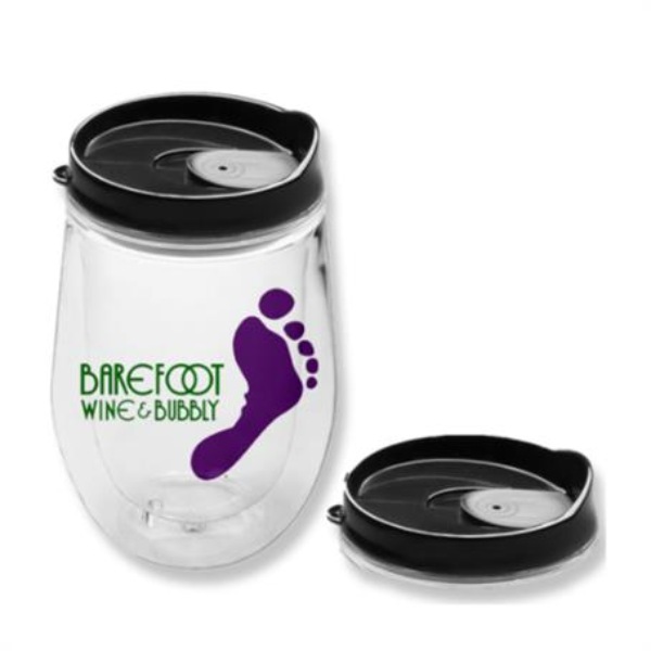 15 Oz Double Wall Custom Acrylic Tumbler with Lid