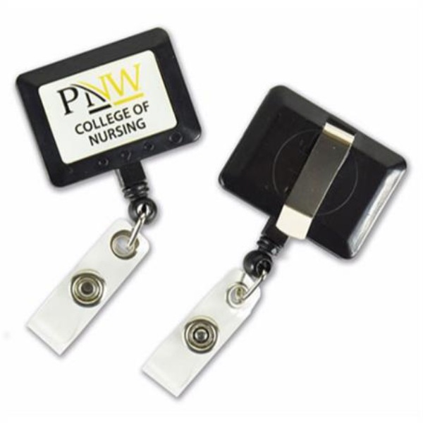 BGJR01 Jumbo Rectangle Badge Reel w/ Custom Logo