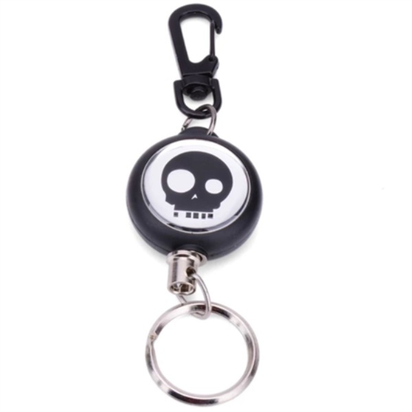 Carabiner Swivel Badge Reel w/ Keyring attachment