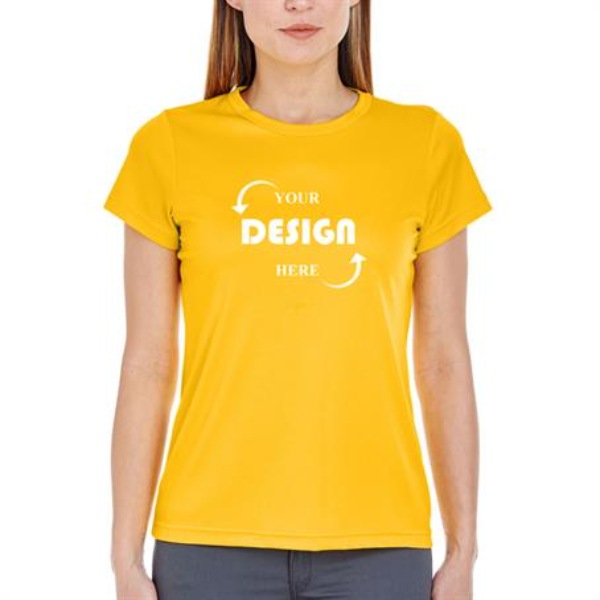 UltraClub 4 oz 100% Micro-Polyester Ladies' Custom Performance T-Shirts
