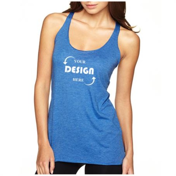Next Level Tri-Blend Racerback Tank Tops w/ Custom Logo