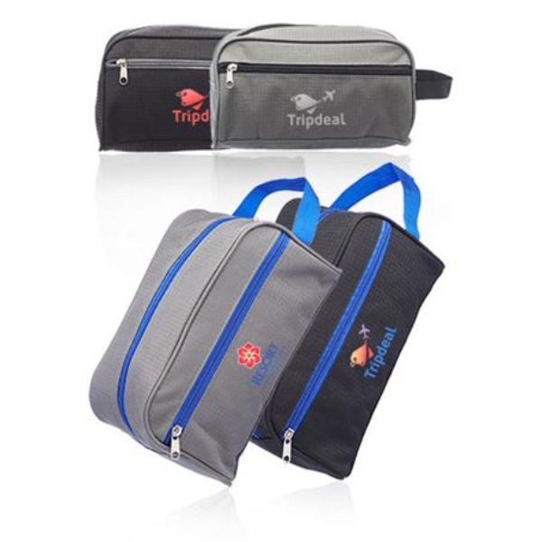 Two Tone Travel Toiletry Bags with Handle