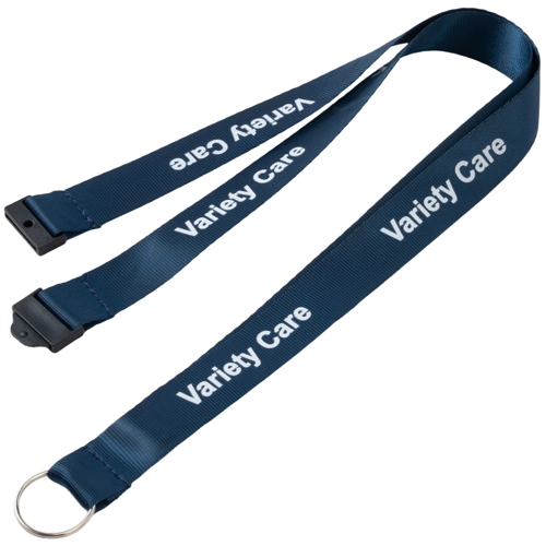 Custom printed 3/4 inch breakaway safety nylon lanyard with logo imprint