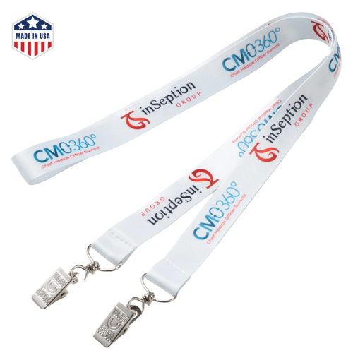 Usa Made Open ended Full Color Sublimation Lanyards