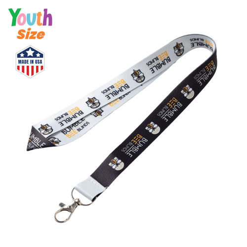 Youth Size USA Made Sublimated Lanyards Custom Youth Lanyard