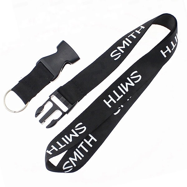 1" Custom Printed Polyester Lanyard w/ Buckle Release