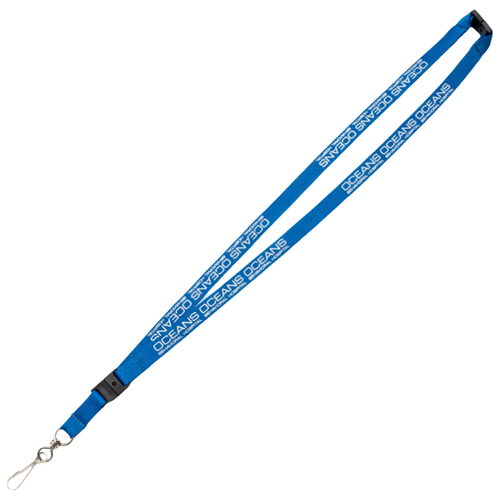 1/2" Custom Polyester Lanyard w/ Quick-Release Buckle