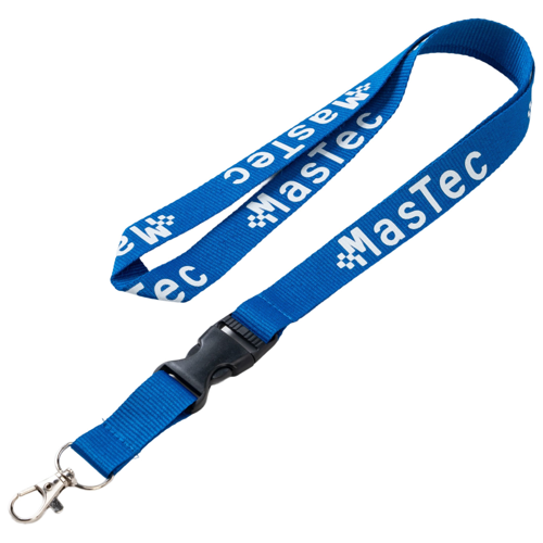 3/4" Custom Logo Polyester Lanyard w/ Buckle Release
