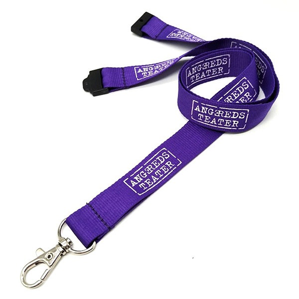 3/4" Custom Polyester Lanyard w/ Safety Breakaway
