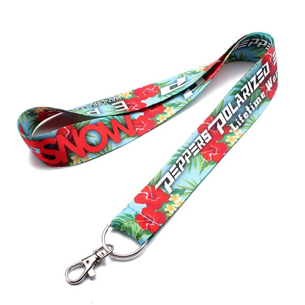 1" Custom Logo Printed Dye Sublimation Lanyard