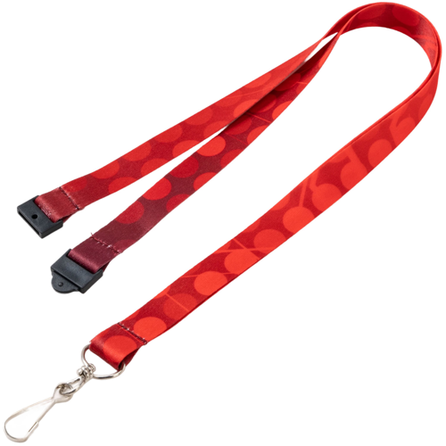 1/2" Custom ID Badge Dye Sublimation Lanyard w/ Safety Breakaway