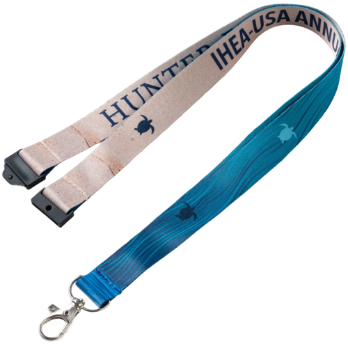 3/4" Dye Sublimation Lanyard W/ Safety Breakaway