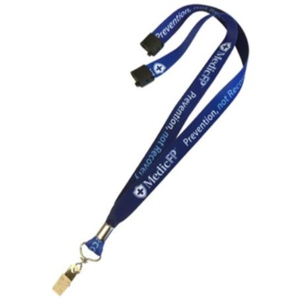 Usa Made Full Color Sublimation Lanyards w/ Safety Breakaway