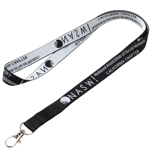 5/8" Custom Logo Woven Lanyard