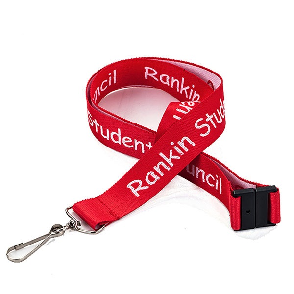 3/4" Custom Woven Lanyard w/ Safety Breakaway