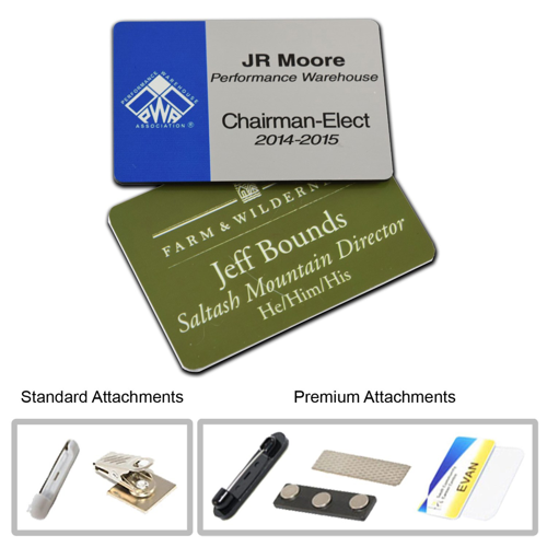 2.125" x 3.375" Digital Printed Plastic Name Badge