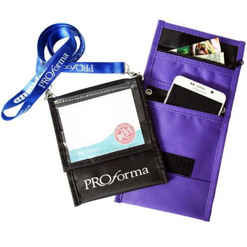 Custom Front Flap Pocket Neck Wallets with Six Pockets