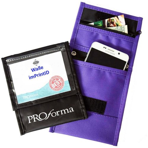 Custom Six Pockets Neck Wallet with Front Flap