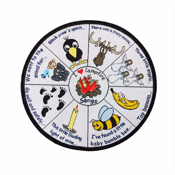 5"- 100% Embroidered Patch W/ Custom Print