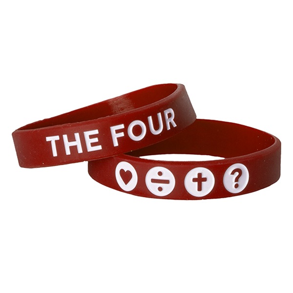 1/2" Color Filled Wristband W Custom Print