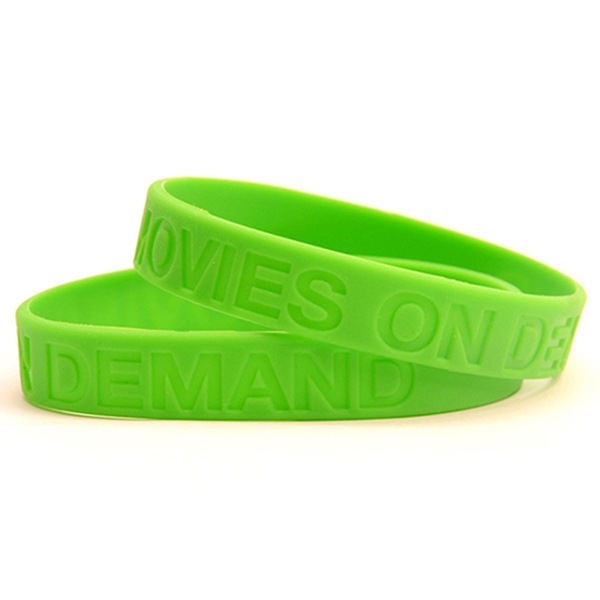 1/2" Debossed Wristband W/ Custom Logo