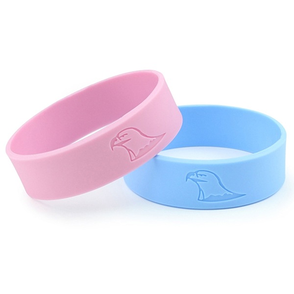 3/4" Debossed Wristband W/ Custom Printed