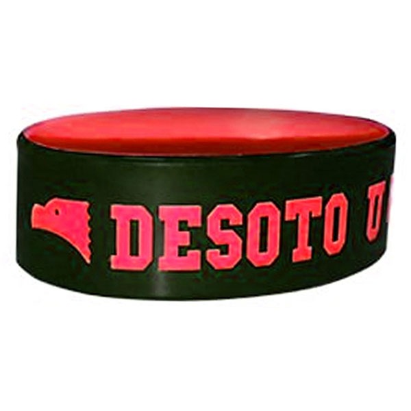 1" Dual-Layered Wristband W/ Custom Print