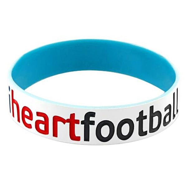 3/4" Dual-Layered Wristband W/ Custom Print