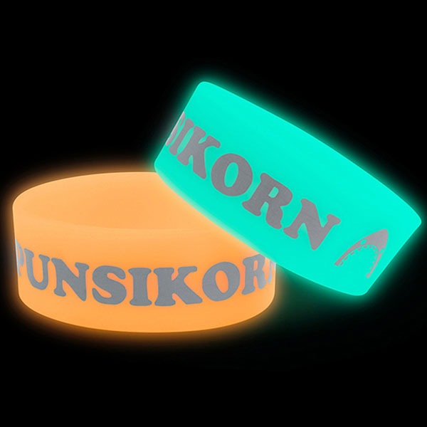 1" Glow-In-The-Dark Wristband W/ Custom Print