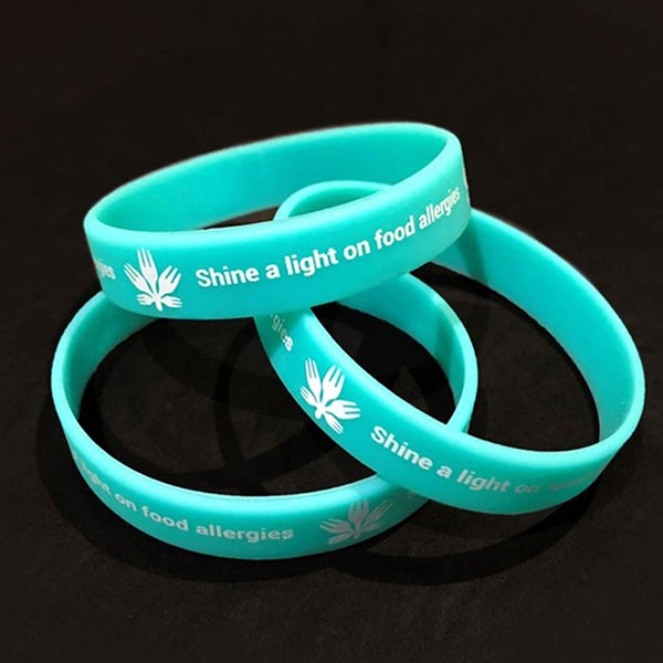 1/2" Glow-In-Th-Dark Wristband W/ Custom Logo