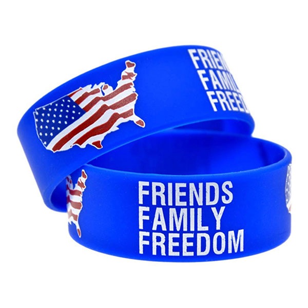 1" Printed Wristbands W/ Custom Logo