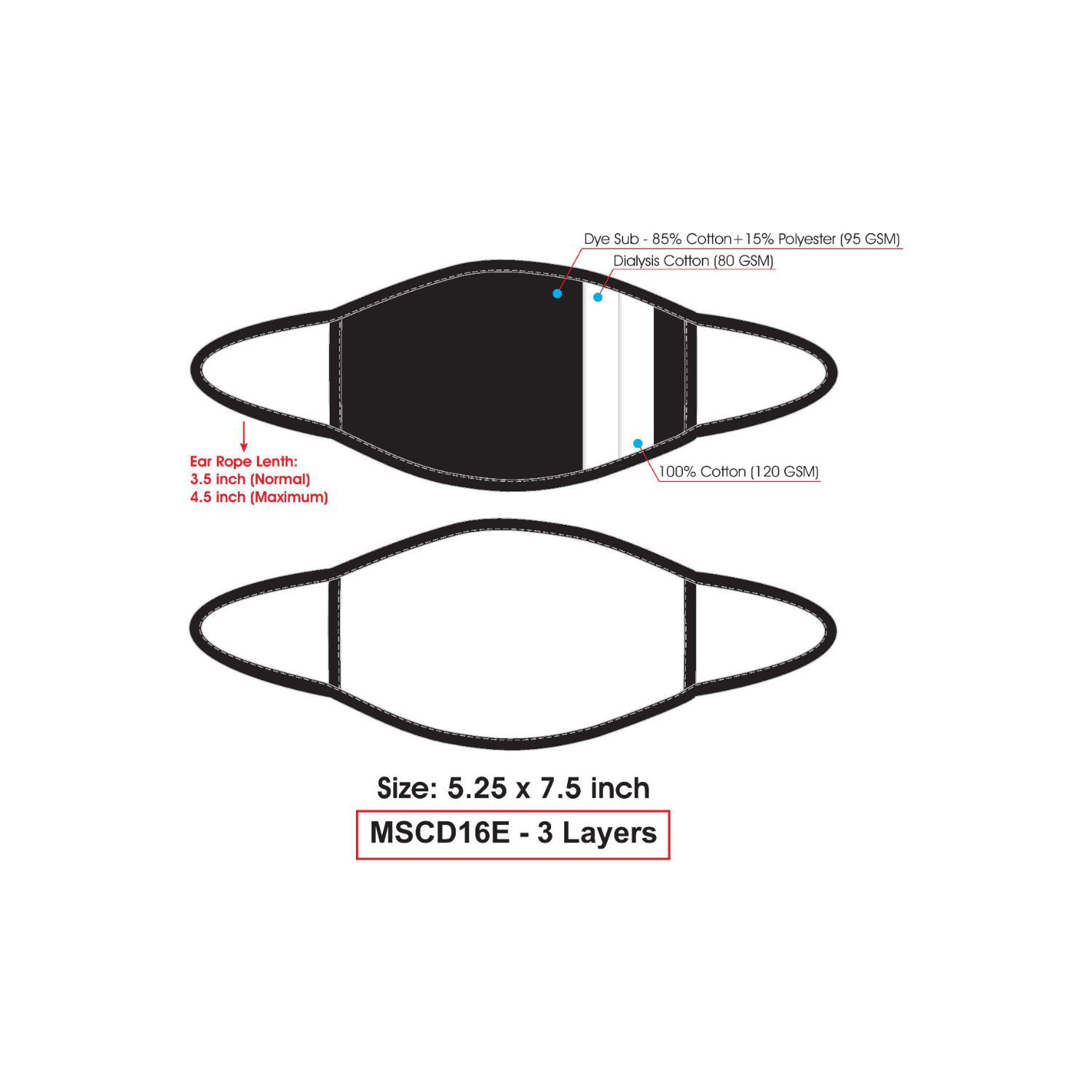 Printed Reusable Cotton Face Mask Safety Masks