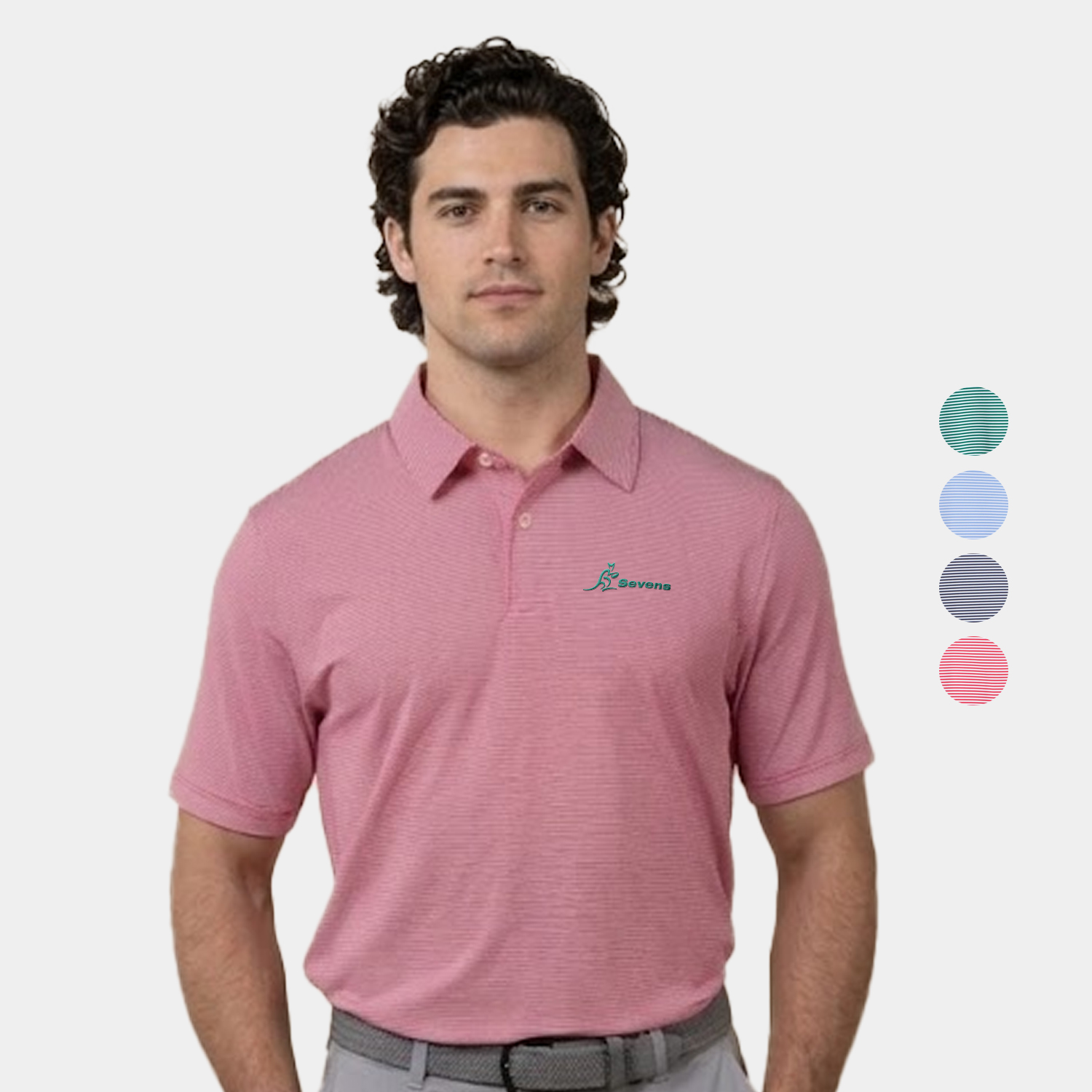 Ashworth® Golf Bunker Stripe Polo