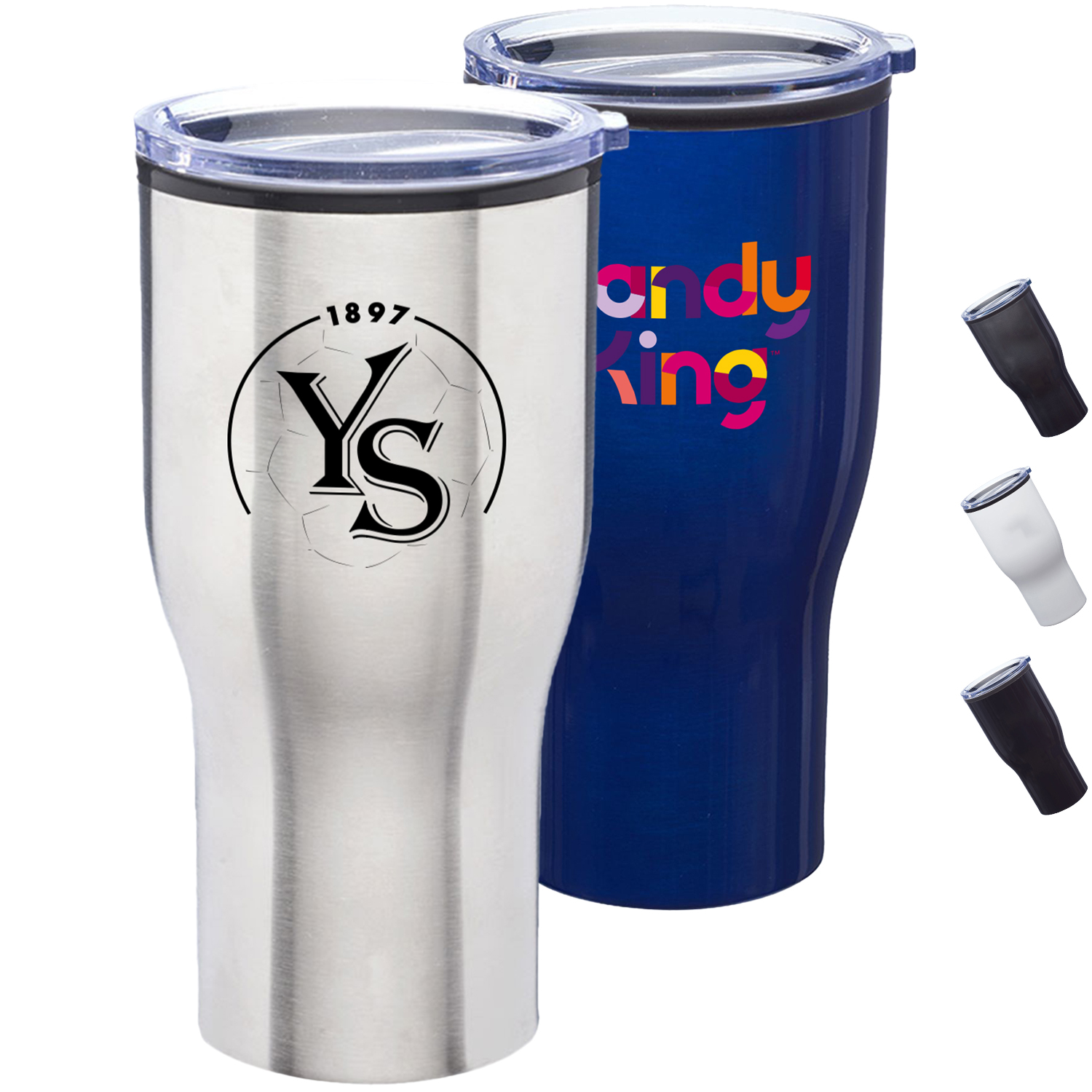 28 oz. Stainless Steel Travel Mugs w/ Plastic interior