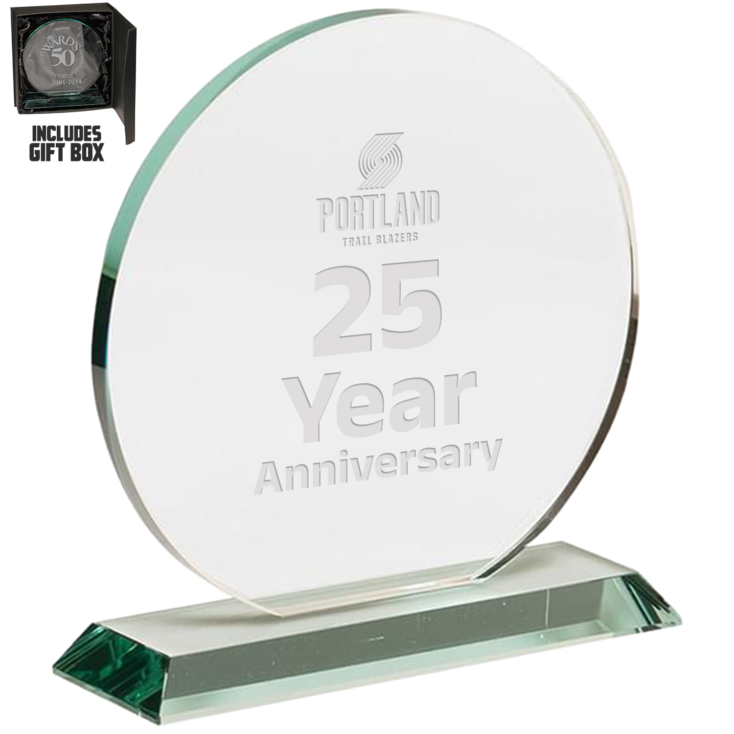Round Jade Glass Awards