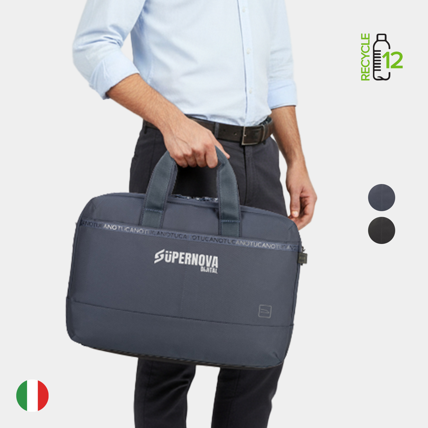 TUCANO® - Italy ASTRA Recycled Executive Business 16" Laptop Bag