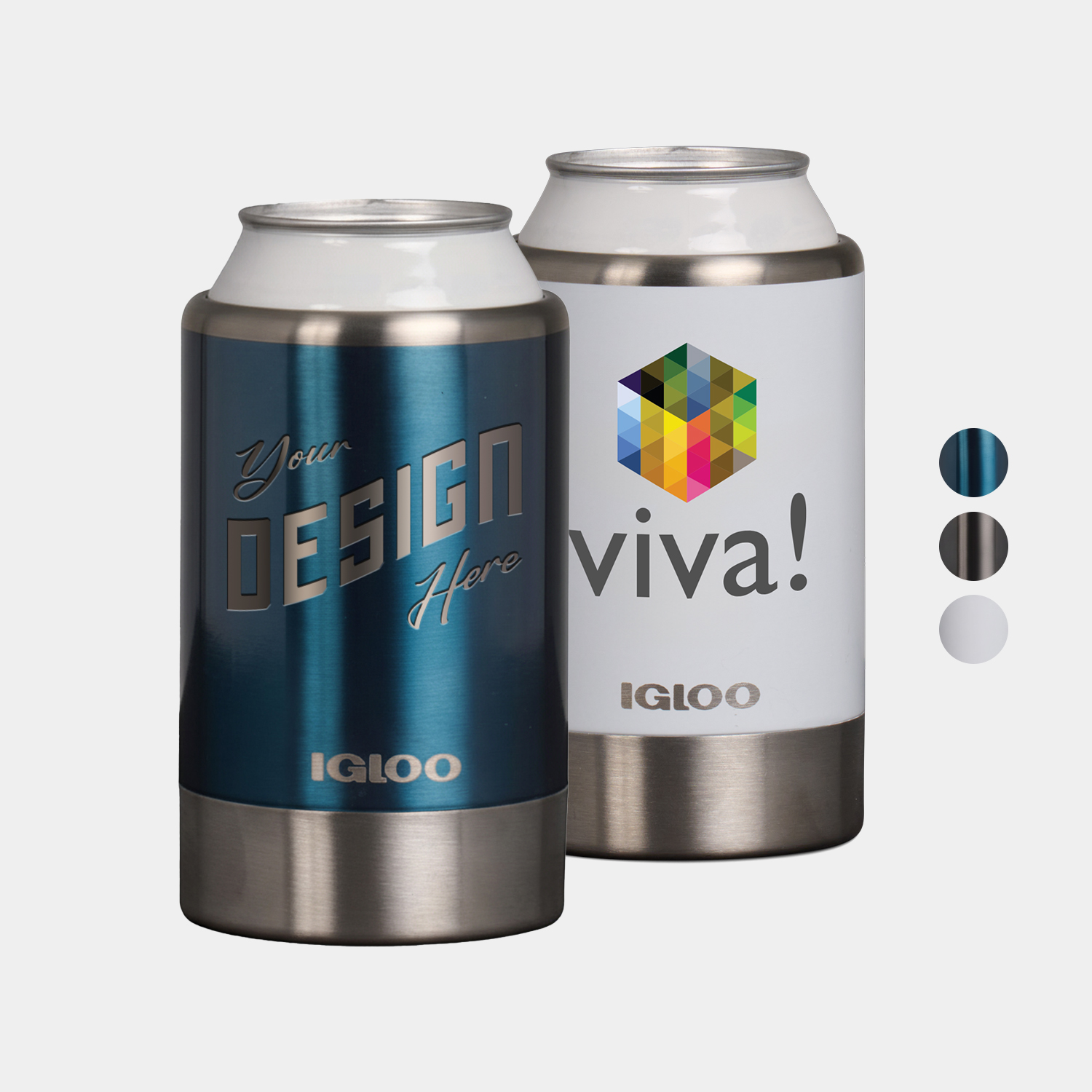 IGLOO 12 oz.  Stainless Steel Coolmate Customizable Can Cooler